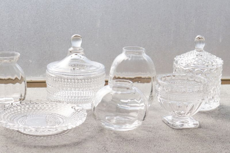 BOB CRAFT】ボンボニエール ドット H95mm Bonbonni?re クリア ガラス