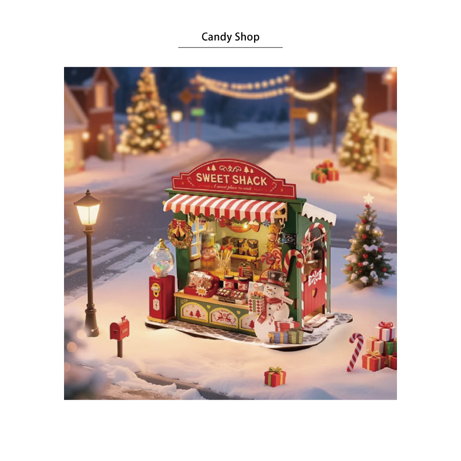 Rolife】クリスマスキャンディハウス Christmas Candy House DIY