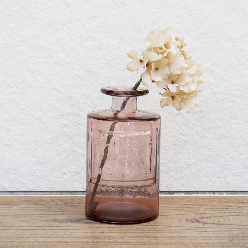 VALENCIA RECYCLE GLASS 】インテリア ガラスボトル ベース 花瓶