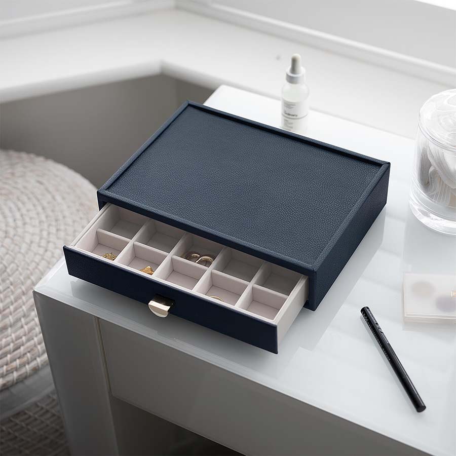 STACKERS】クラシック ドロワー ジュエリーケース 20sec ネイビー