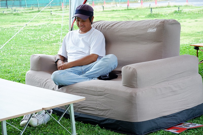 コールマン(Coleman) ソファ エアカウチ(グレージュ) ダブル Coleman