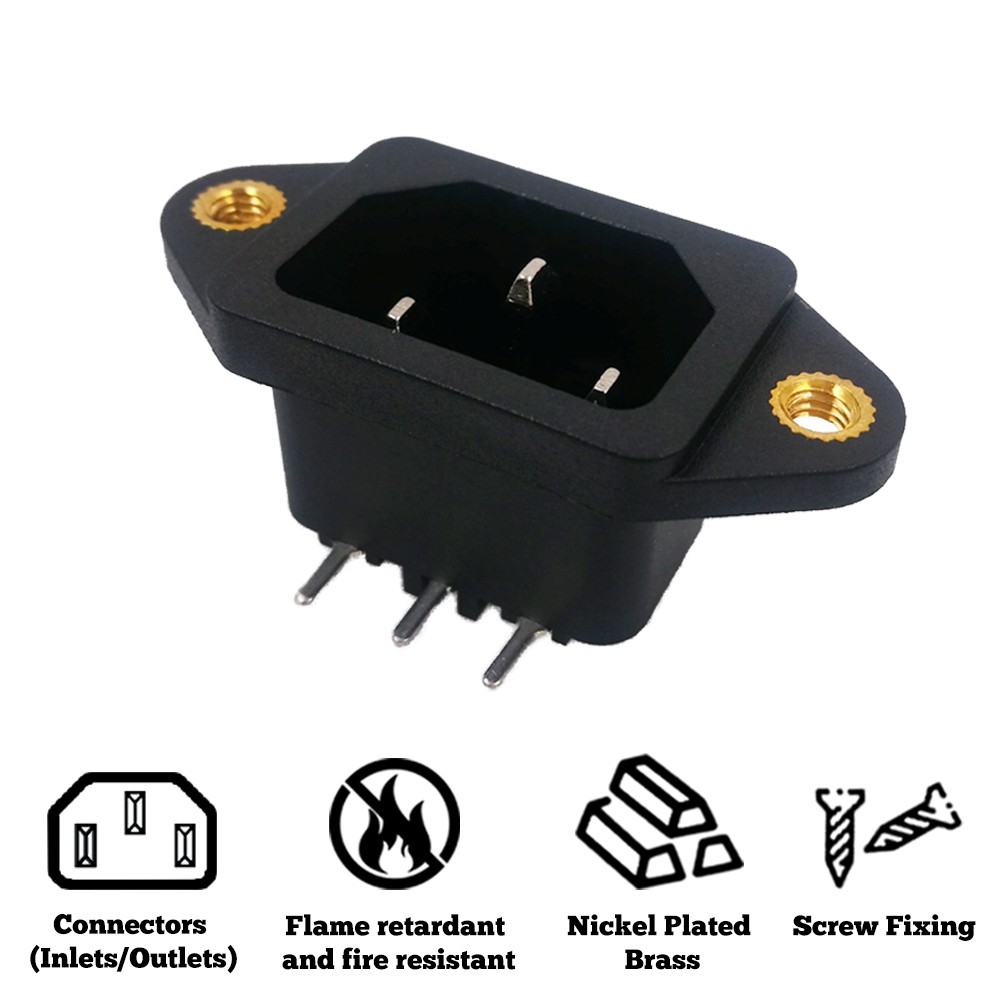LZ-14-1PT IEC 320 C14 Power Socket - Lanz Electronics