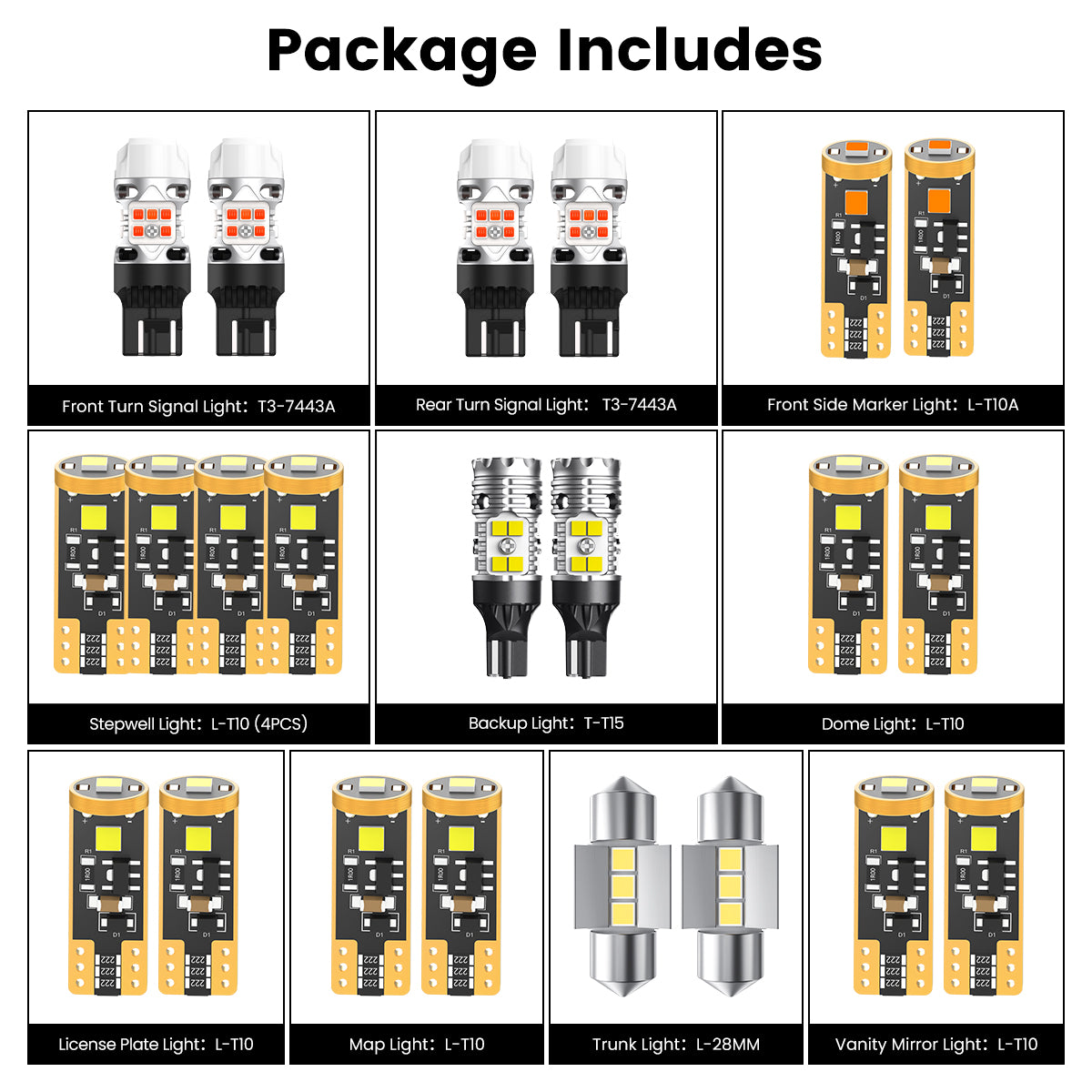 2020-2026 Toyota Highlander LED Bulbs Upgrade｜Lasfit