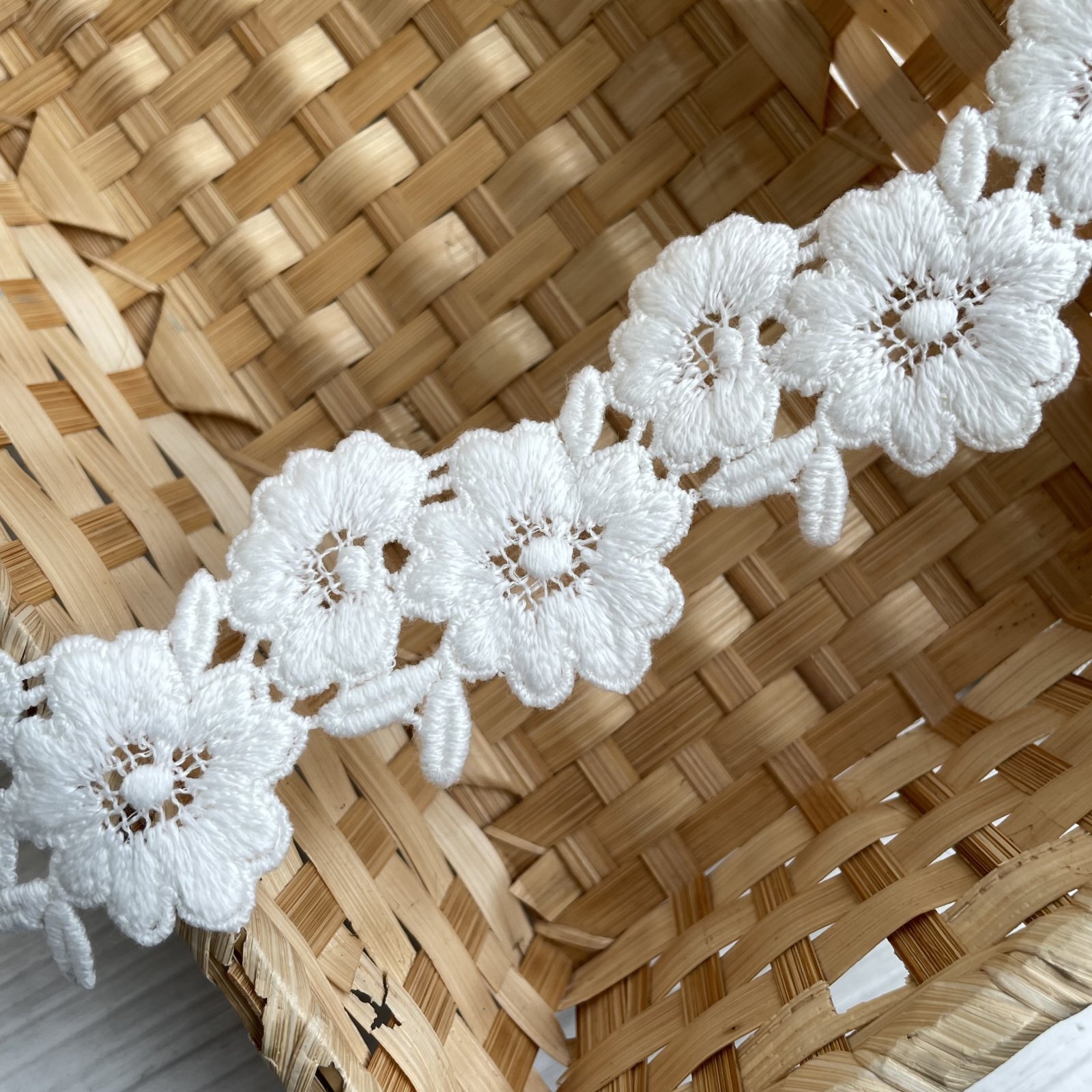 レースのお店 ななか ☆【安心の日本製】ケミカルレース コットンオフ