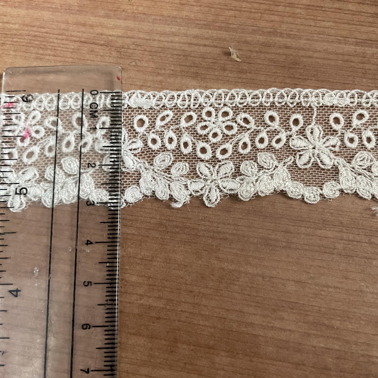 レースのお店 ななか ☆現品限り【日本製】チュールレース オフ