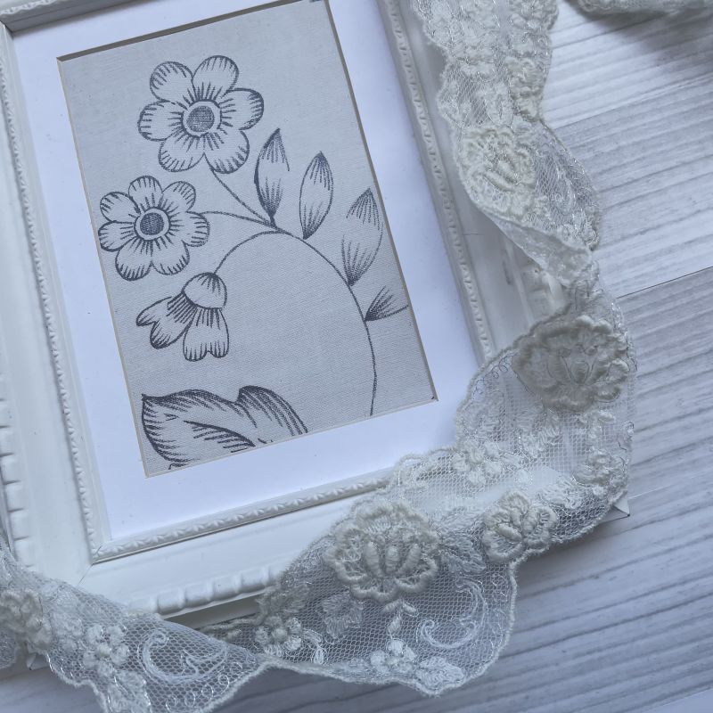 レースのお店 ななか ☆【高品質な日本製】チュールレース オフ