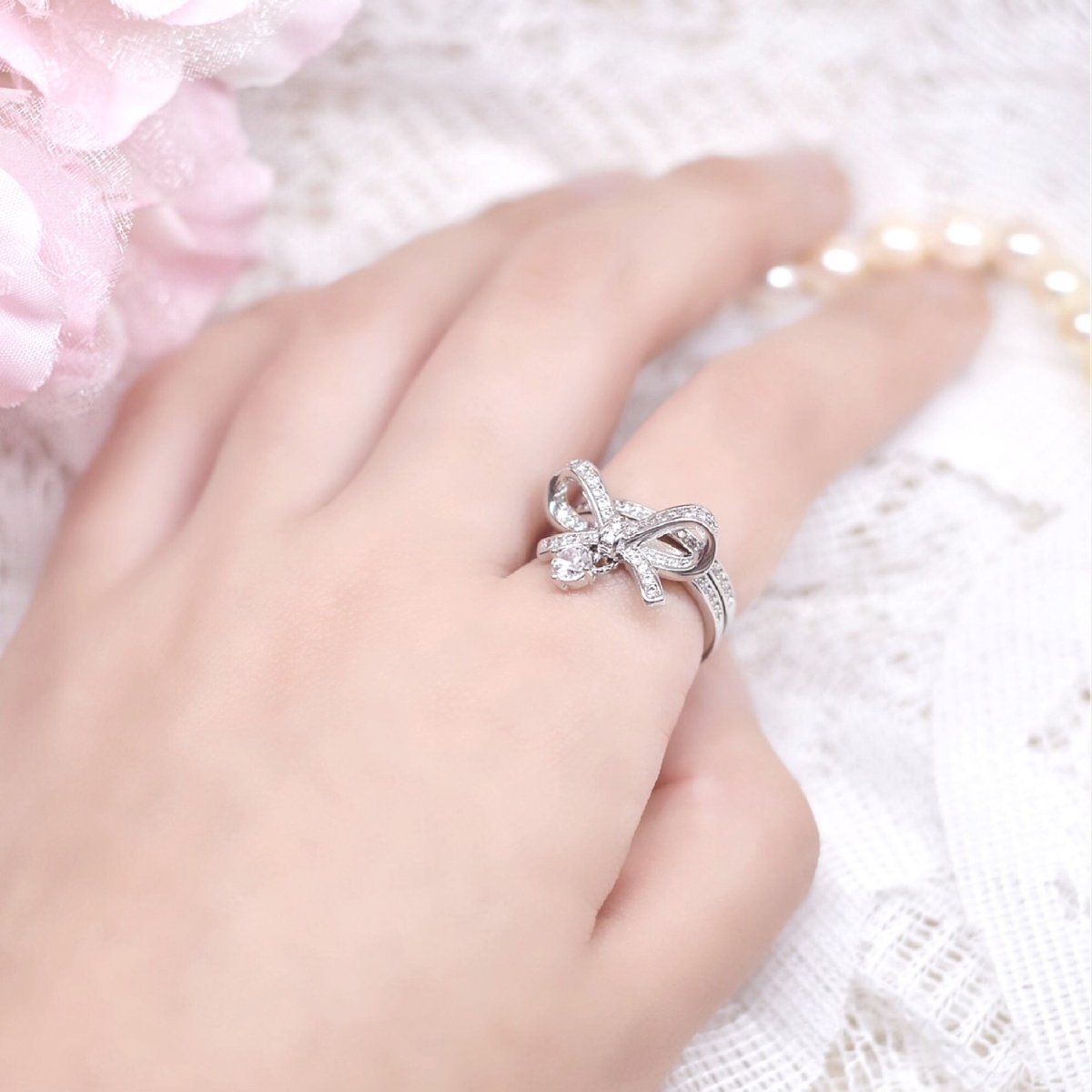 チャームリボンリングー LafaryShop- LAFARY ONLINE