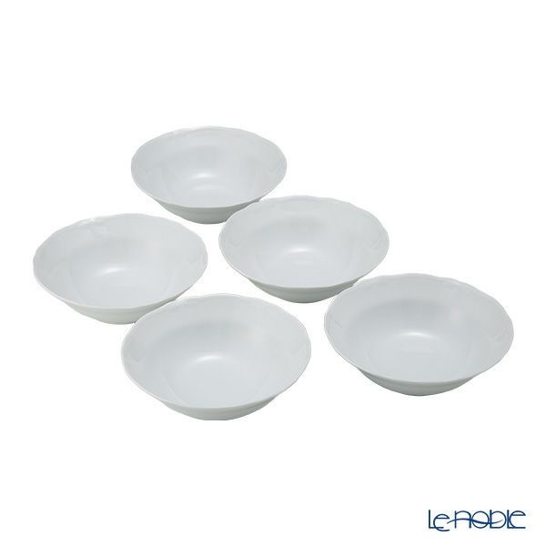 WEDGWOOD NANTUCKET ホワイトリブボウル 4個セット｜