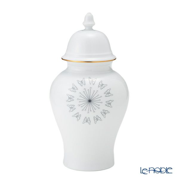 新品未使用ジノリ1735 蓋付きフラワーベースチトリーノ