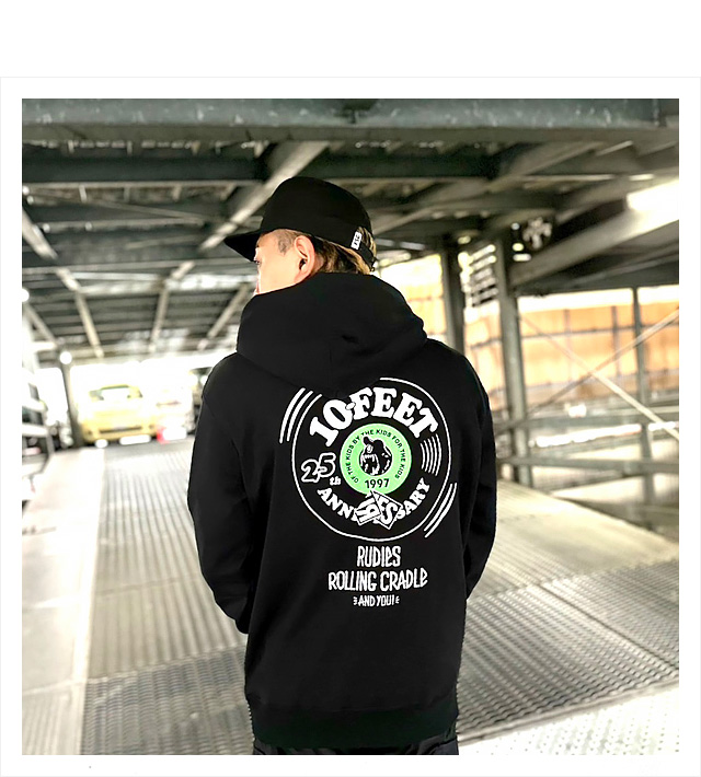 ルーディーズ) 10-FEET×RUDIE'S×ROLLING CRADLE HOOD SWEAT (HOODED