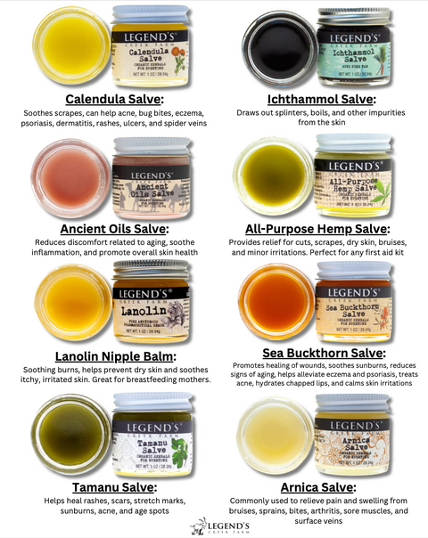 Tamanu & Hemp Herbal Salve – Legend's Creek Farm