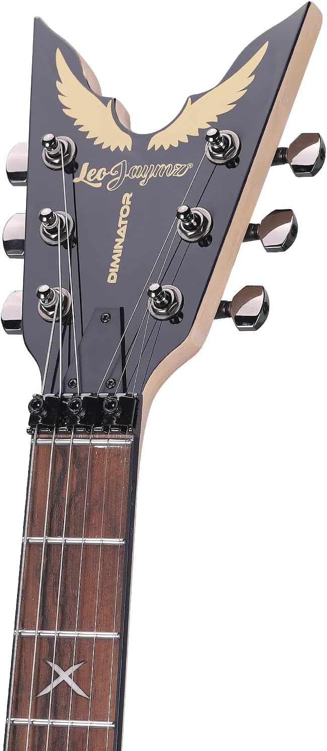 Leo Jaymz Diminator 6-String Electric Guitar, Bone Nut, 24 Fret
