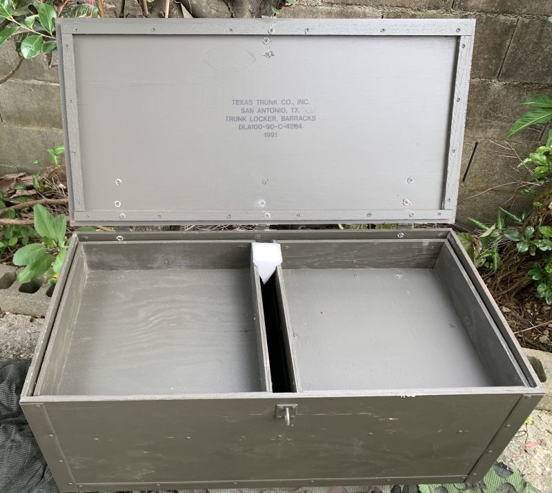 米軍実物 FOOT LOCKER TRUNK ミリタリー OD BOX PELICAN.HARDIGG
