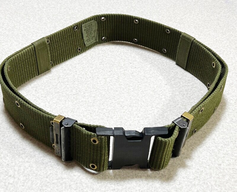 米軍実物 OD ナイロン・ピストルベルト LARGE ベルト／スリング