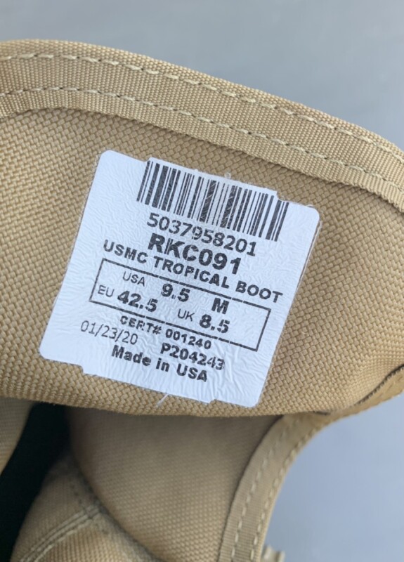 新型!!米海兵隊実物 Rocky USMC Tropical Boot 10 M ミリタリーブーツ