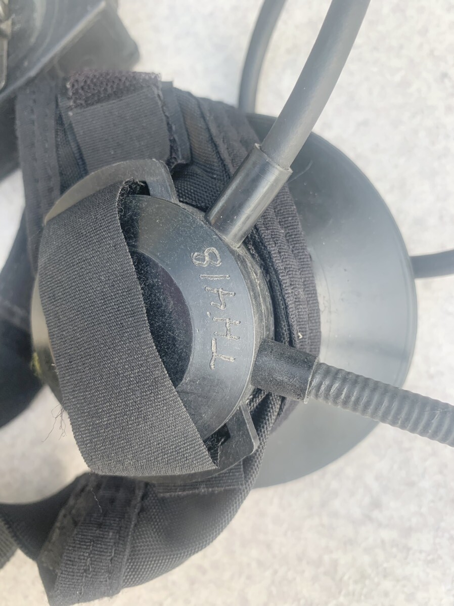 米軍実物 ヘッドセット10ピン マリタイムコネクター 部品・パーツ