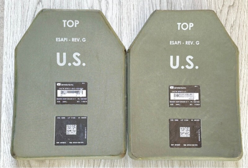 米軍実物 STRIKE FACE E-SAPI 7.62mm アーマープレート SMALL ボディー