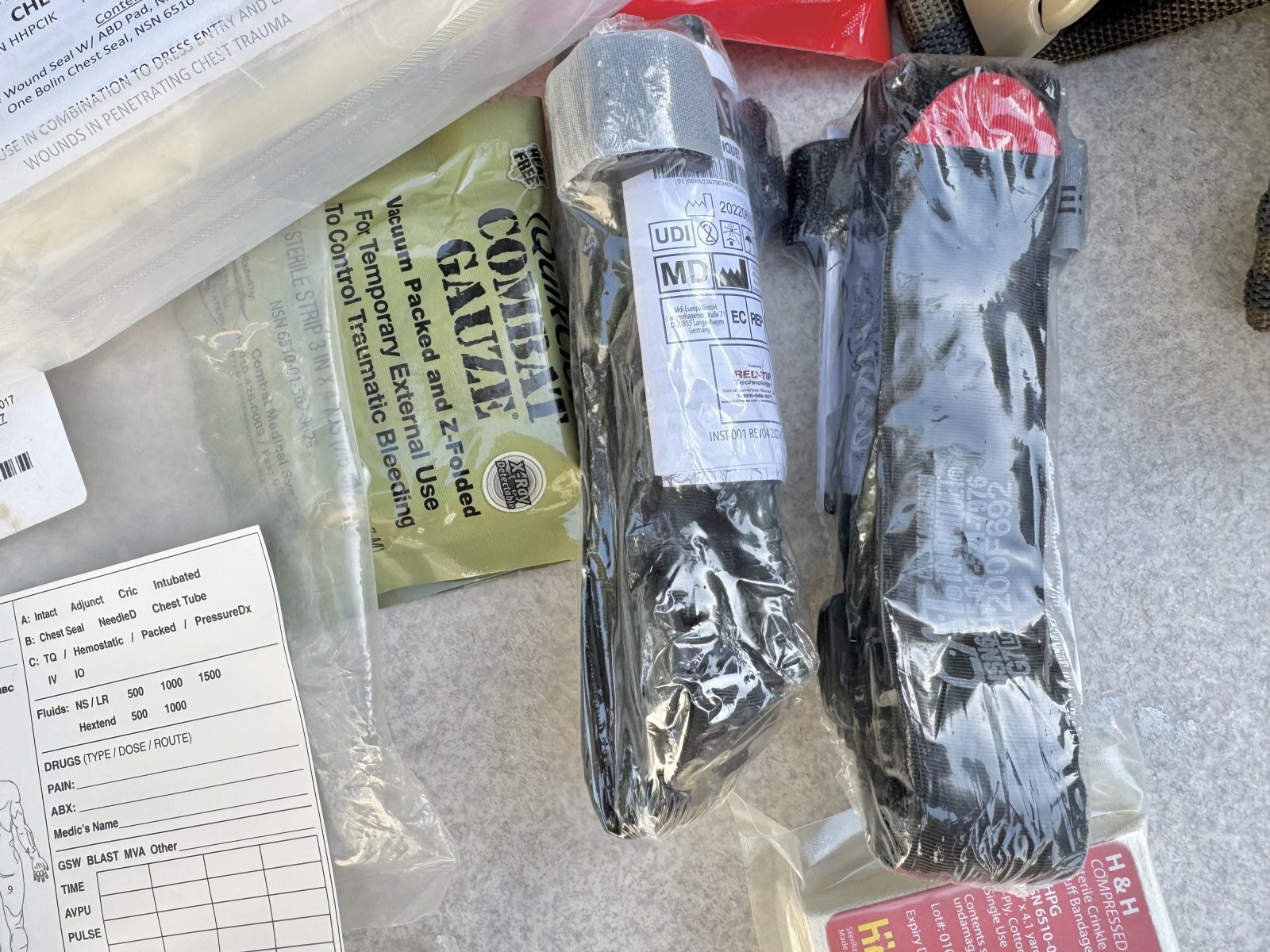 米軍放出品 NORTH AMERICAN RESCUE メディカル レッグポーチ／トラウマ