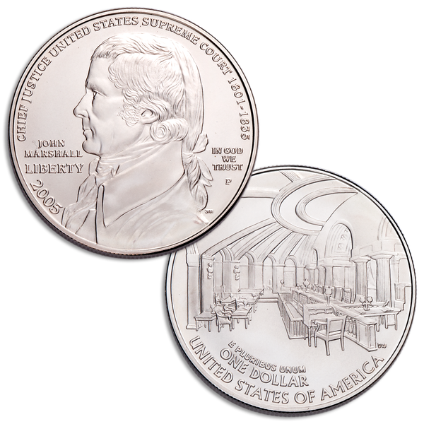 2005-P Chief Justice John Marshall Silver Dollar, Choice