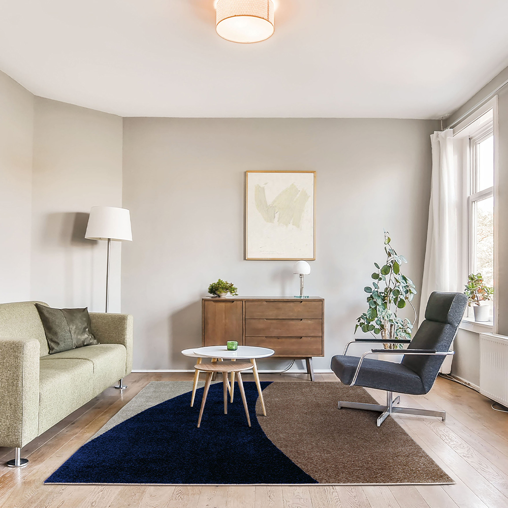 ジーナ ラグ（ネイビー） - カーペット・ラグマット の通販 ｜リビング