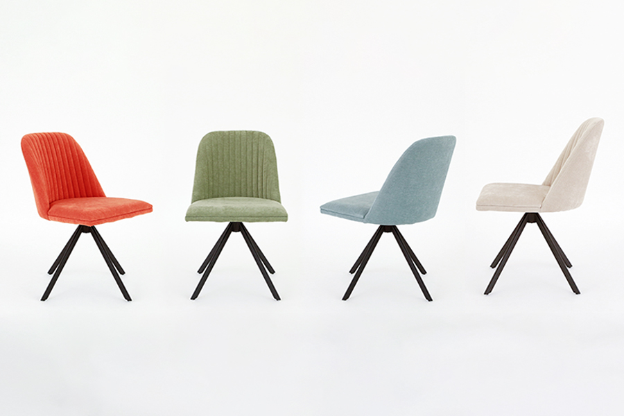 VISTA（ビスタ）チェア（アーム無）オレンジ - ダイニングチェアの通販