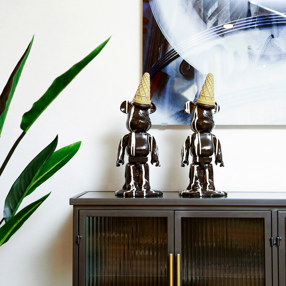 ジェラートベア ブラック デコフィギア - オブジェ・置物の通販