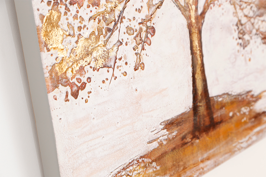 ツリーゴールド 80×60cm - アート・インテリア絵画の通販 ｜リビング