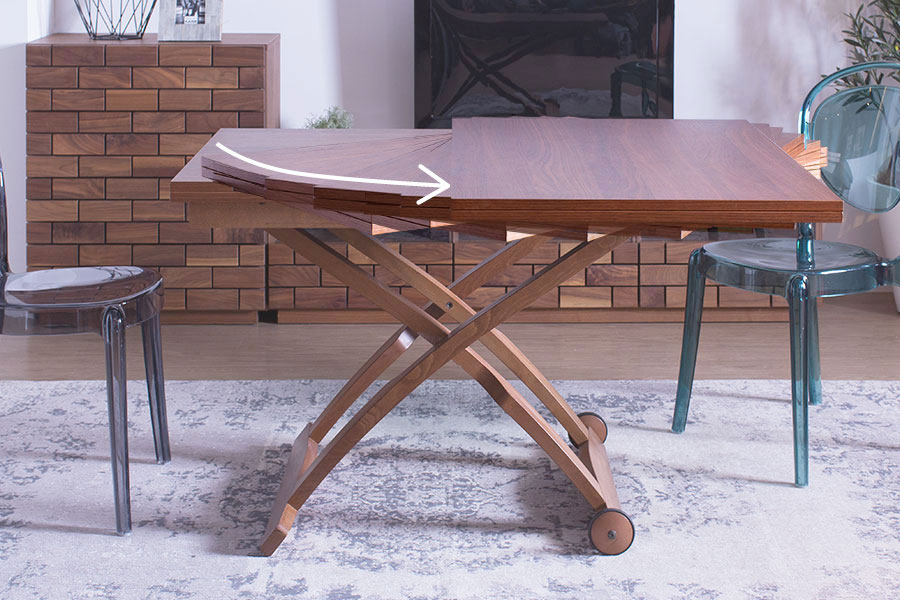 カリガリス コヌビア マスコッティ 伸長・昇降式テーブル