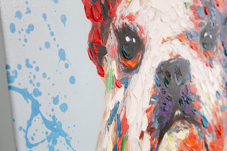 スプラッシュドッグ 60×80cm - アート・インテリア絵画の通販