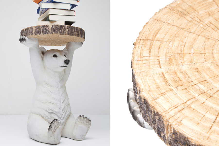 アニマルサイドテーブル ポーラーベア - サイドテーブルの通販