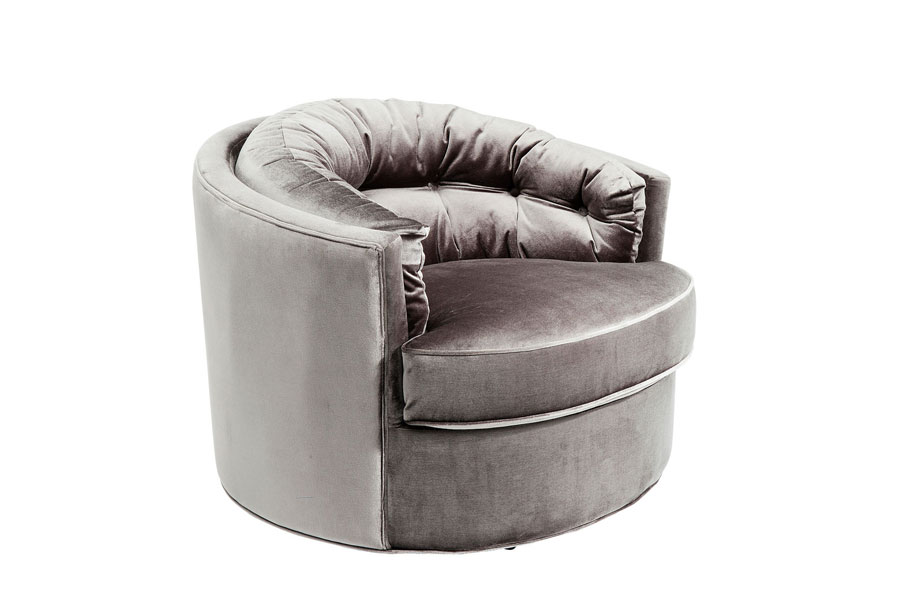 ミュージックホール グレー アームチェア - パーソナルチェア