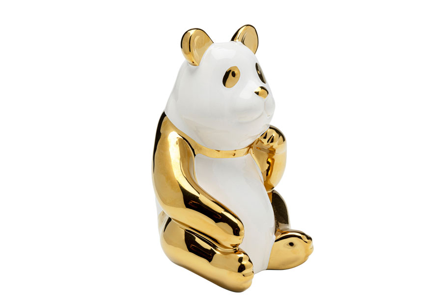パンダ ゴールド 19cm デコフィギア * - オブジェ・置物の通販