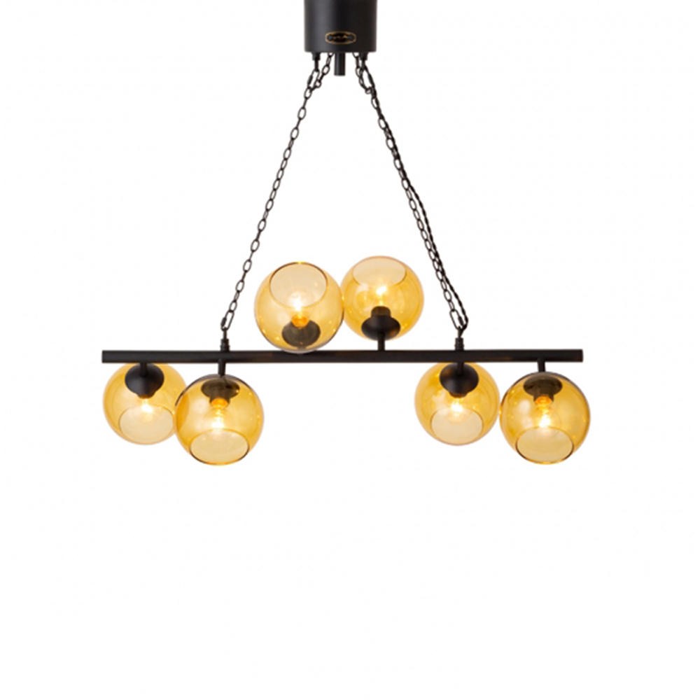 BIARRITZ(ビアリッツ)6 ペンダントランプ BLACK/AMBER - ペンダント