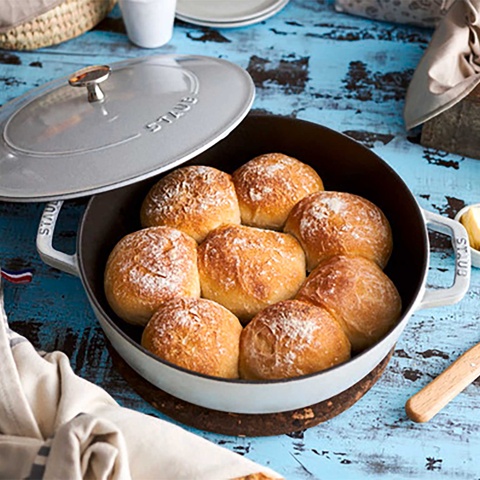 staub（ストウブ）ブレイザー ソースパン カンパーニュ 26cm | LIVING