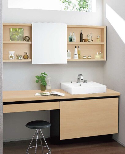 LIXIL | 洗面化粧室 | ルミシス／ベッセルタイプ | 施工イメージ | AR021