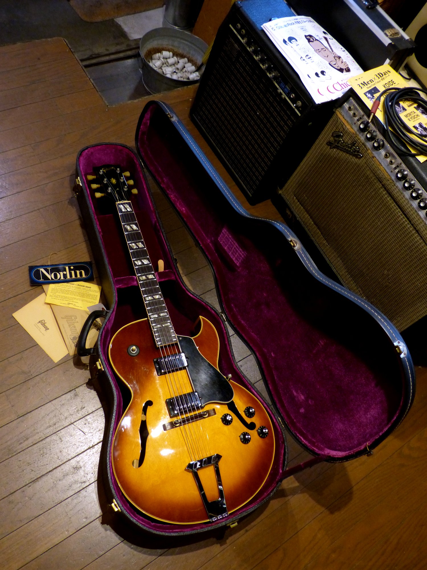 Gibson '75 ES-175D – 京町家のギターショップ ライトニン