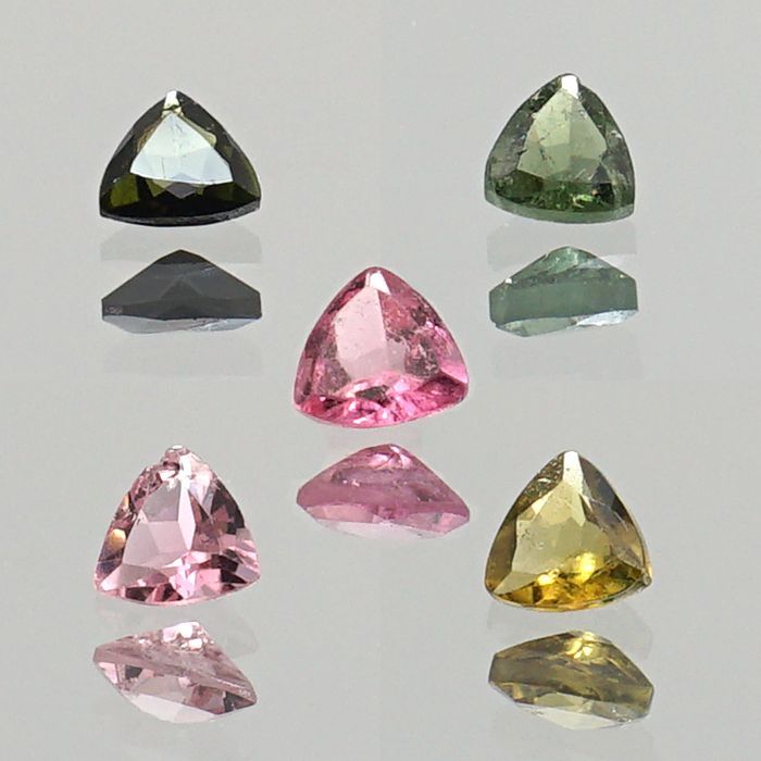 トルマリン5色！マルチカラー 10月誕生石 電気石 恋愛 直感力