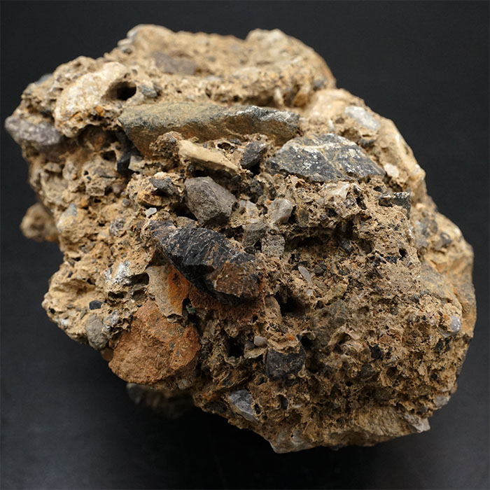 さざれ石（石灰質角礫岩 W23.2cm/D18.4cm/H12.6cm）073 正規代理店】 君が代 希少石 日本 石灰質角礫岩 天皇 永遠 繁栄<br>