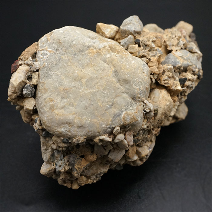 さざれ石（石灰質角礫岩 W24.2cm/D23.5cm/H12.8cm）094 gifu_10_sasamata21.jpg