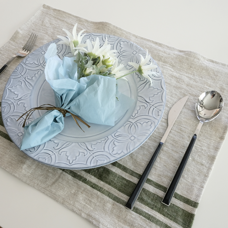 リトアニア リネン で作った ランチョンマット プレースマット