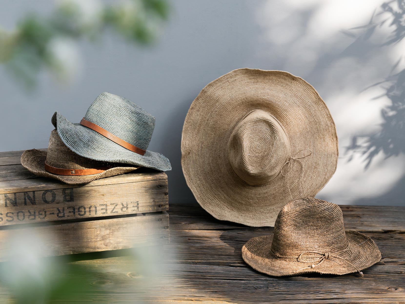 マダガスカルから届いた、ラフィアのハット&バッグ | Lino e Lina