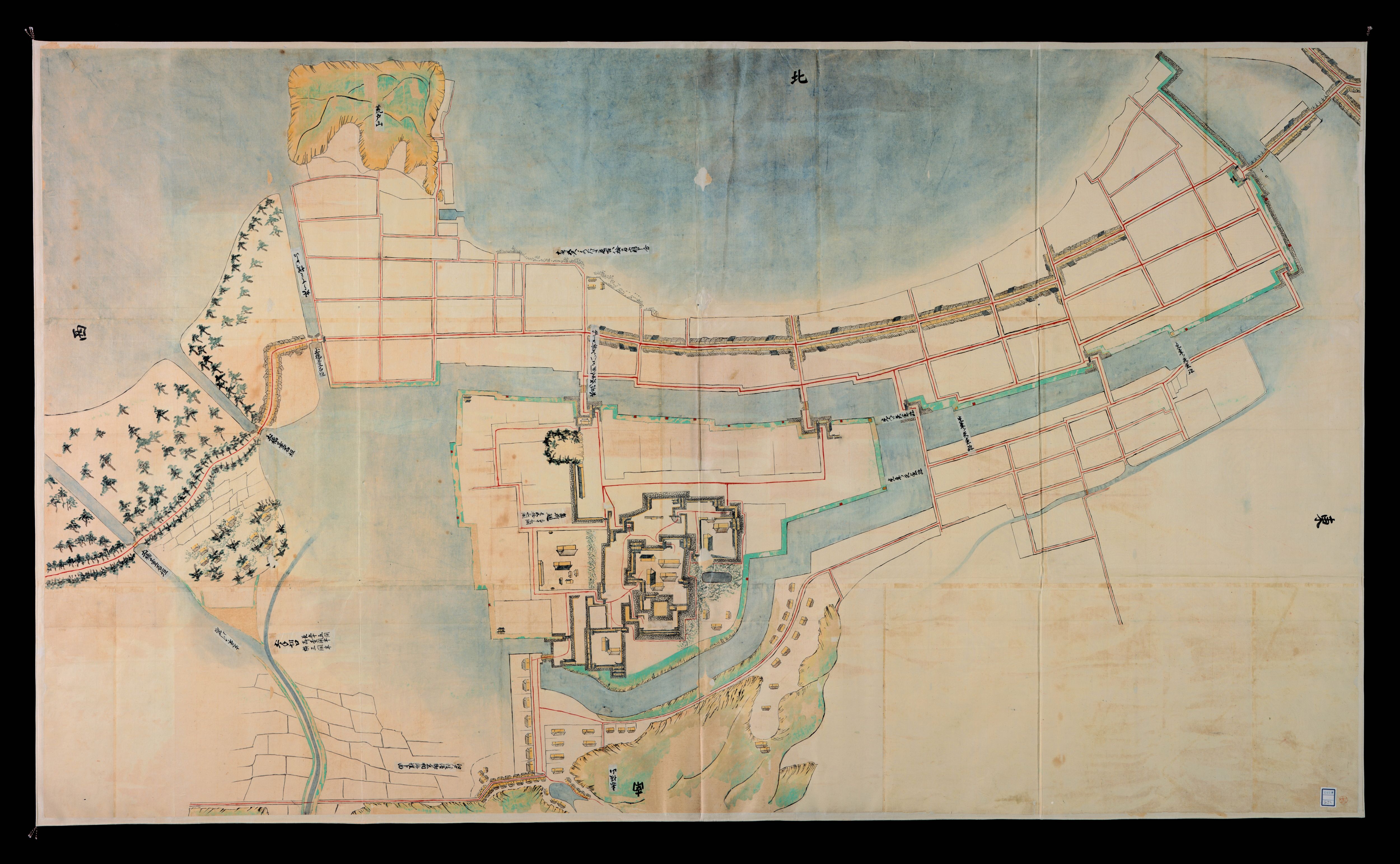立花宗茂書状（富士谷文書）及び『福岡城下絵図』『正保四年六月南蛮