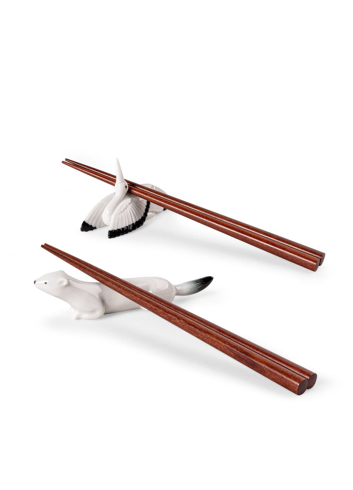 Ermine and Crane chopsticks set | Lladró® USA