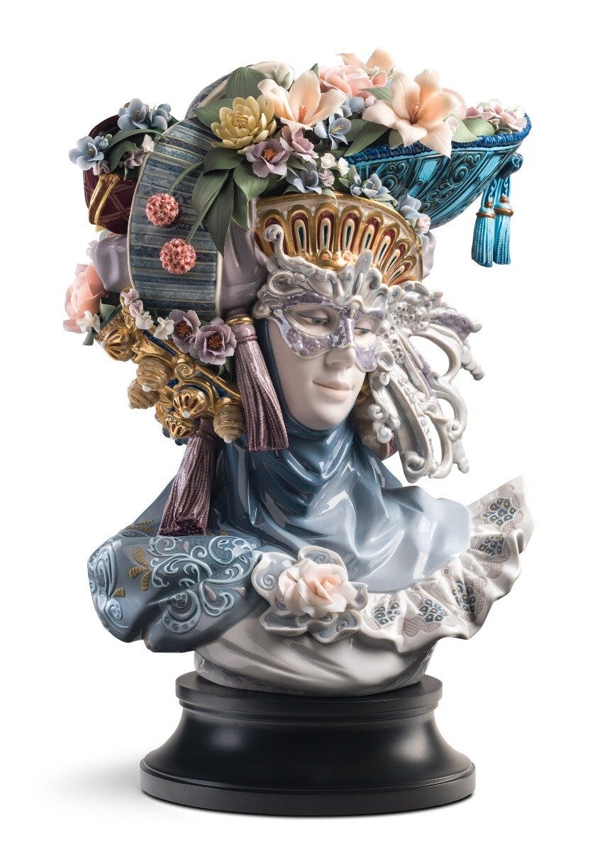 Venetian Fantasy woman Sculpture. Limited Edition | Lladró® USA