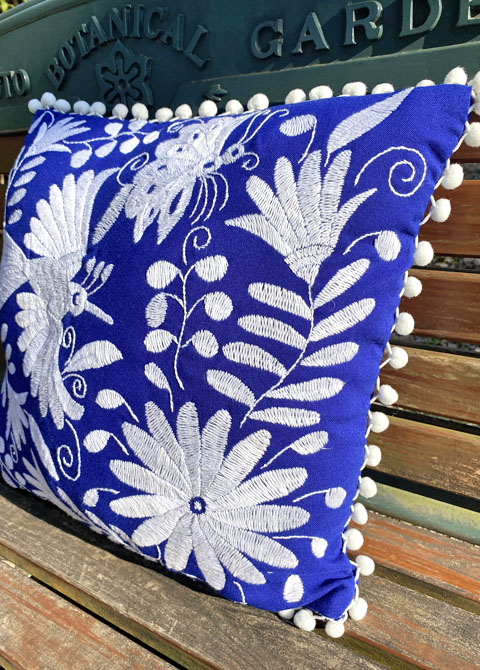 オトミ族の手刺繍ベットカバー・テーブルクロスメキシコの刺繍・販売