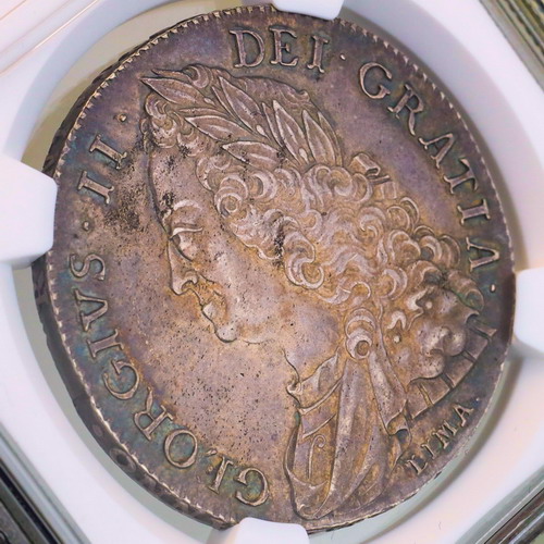 イギリス Great Britain1746年銘 クラウン 銀貨 ジョージ2世LIMA