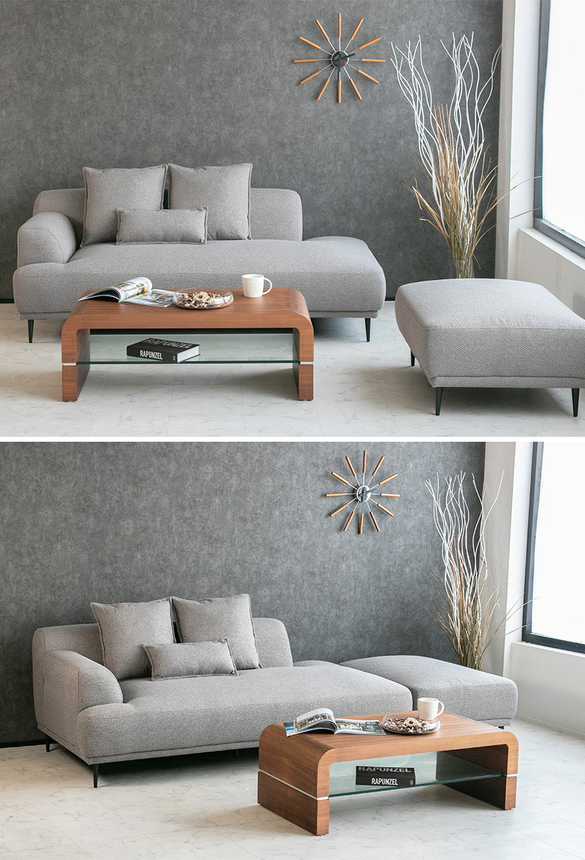 lushroom ソファ 2人掛け 3人掛け ファブリック カウチソファー