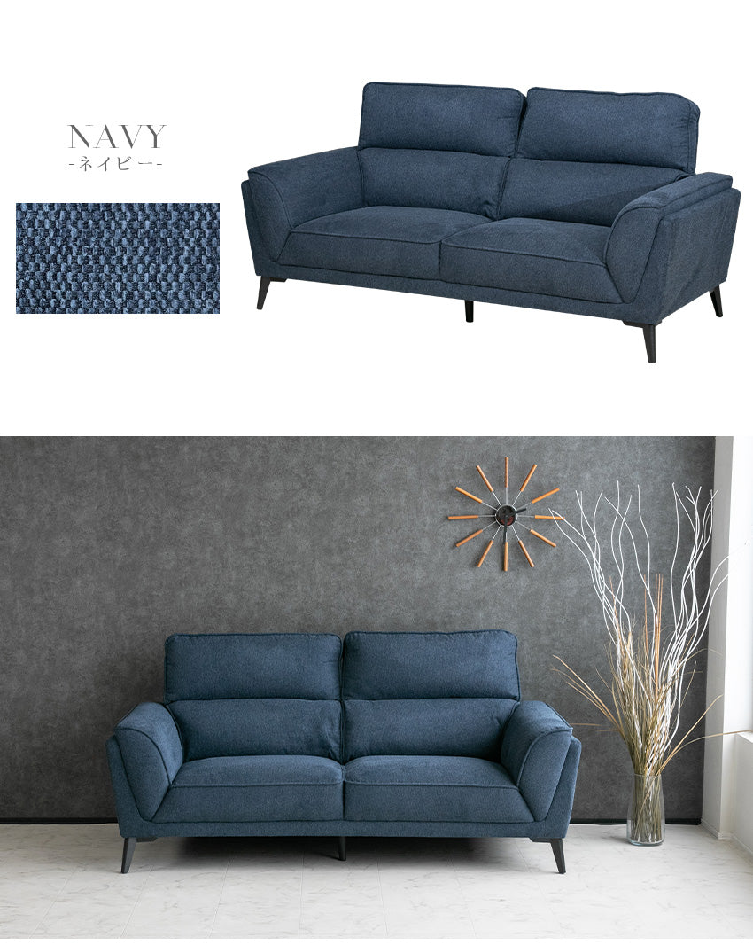 lushroom ソファ 3人掛け ファブリック ハイバック グレー ブラウン