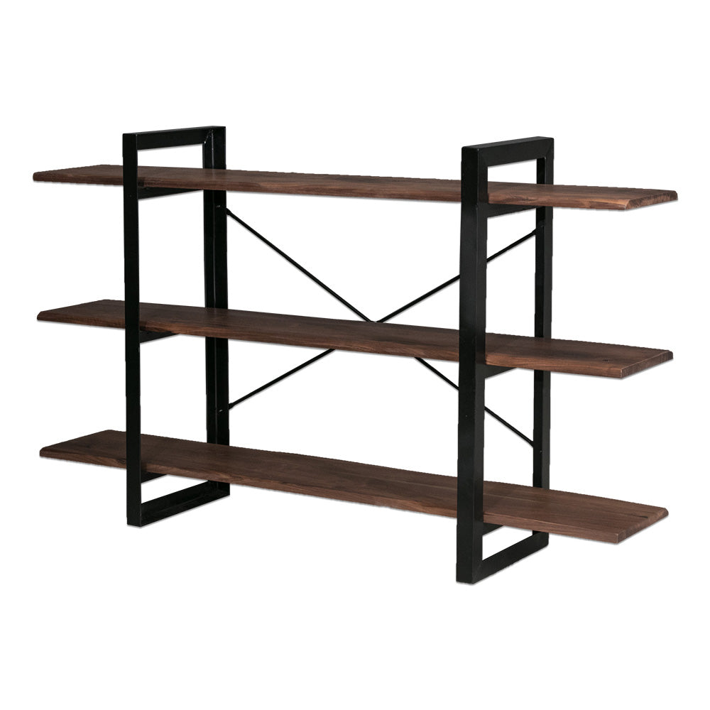 lushroom オープンラック 木製 ウォールナット オーク 無垢 奥行30