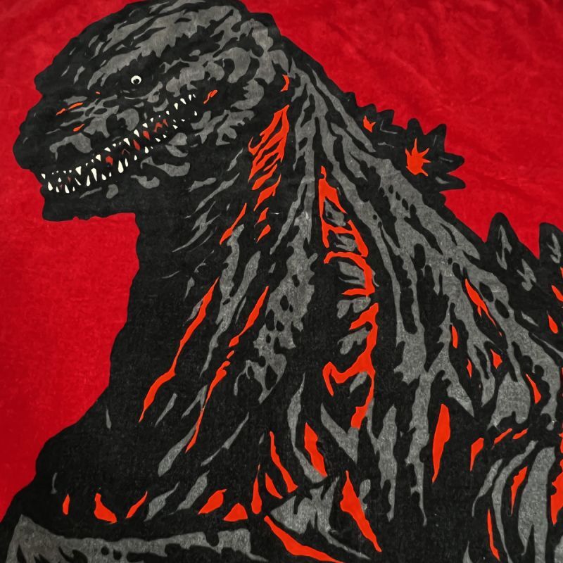 ゴジラ｜名入れバースタオル｜Lサイズ｜今治製｜ポスター｜バースVer